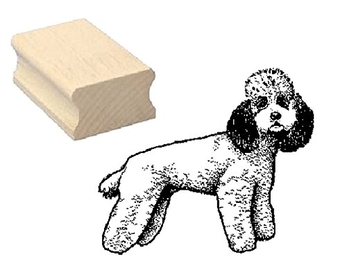 Stempel Holzstempel Motivstempel « PUDEL » Scrapbooking - Embossing Kinderstempel Tierstempel Hund Hunderasse Haustier von DEKOLANDO