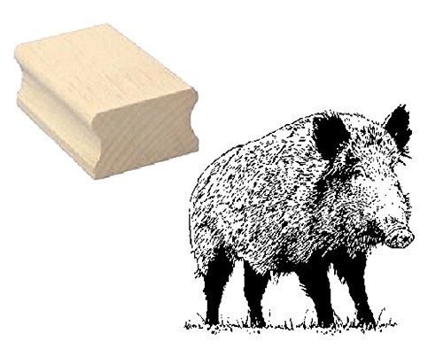 Stempel Wildschwein - Motivstempel 37x38 mm von DEKOLANDO