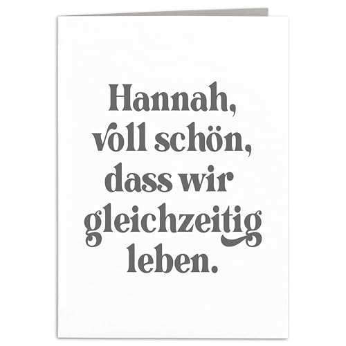 Beste Freundin Geburtstagskarte Frau personalisierte Karte Geburtstag Geschenk Grußkarte Klappkarte mit Umschlag 10,5 x 14,8 cm von DEL MÀ Unique & Personal