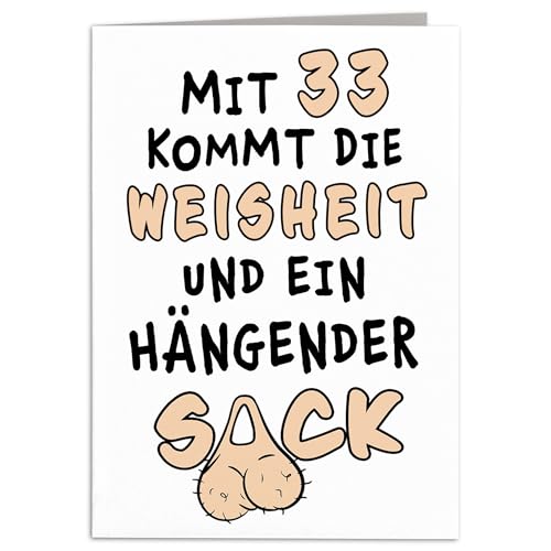 Geburtstagskarte Mann gemein lustige Karte 30. Geburtstag Freund Grußkarte Männer Klappkarte Geschenkkarte Faltkarte mit Umschlag 10,5 x 14,8 cm (Alter wählbar) von DEL MÀ Unique & Personal