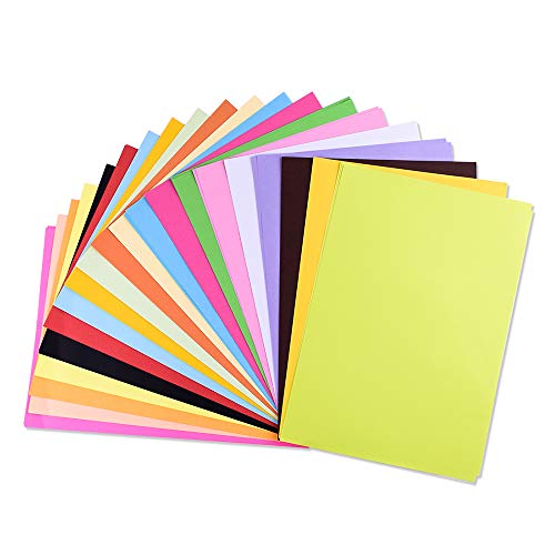 300 Blatt Verdicken Buntpapier Farbigen A4 Kopierpapier Papier,20 Farben, farbiges Kunstdruckpapier für DIY Kunst Handwerk (20 * 30cm) (80g/m²) von DELLCCIU