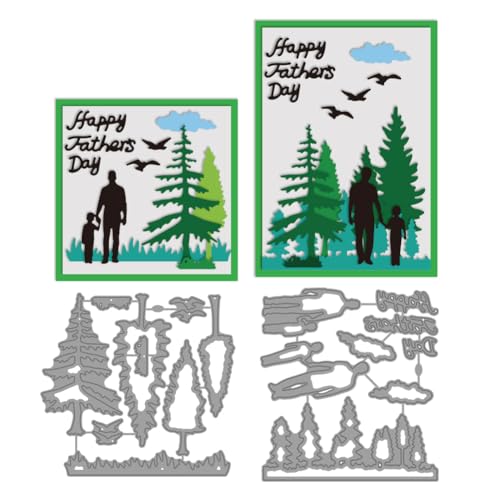 DELORIGIN Stanzformen Zum Vatertag Kiefernbaum Kartenherstellung Stanzformen Aus Karbonstahl Stanzschablonen Scrapbooking Stanzschablonen Neuheiten Zum Basteln Herstellen von Einladungsdekor von DELORIGIN