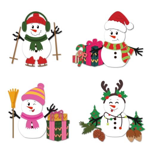 DELORIGIN Weihnachts Schneemann Stanzformen Metall Stanzformen Kartenherstellung Weihnachtstag Stanzformen Prägeschablonen Rahmen Stanzschablonen Neuheiten Für DIY Prägungen Scrapbooking Bastelkarten von DELORIGIN