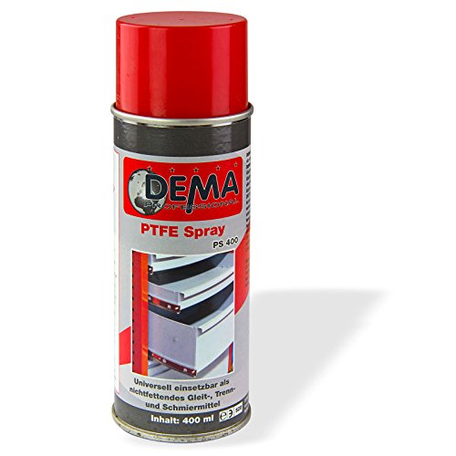 PTFE Spray/Gleitmittel Schmiermittel 400 ml nicht fettend Trennmittel von DEMA