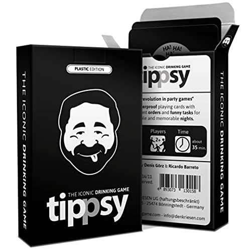 DENKRIESEN - tippsy - The Iconic Drinking Game | Trinkspiel auf Englisch | Wasserfest & Robustes Partyspiel | Lustiges Gesellschaftsspiel für Feiern & Spieleabende | Für 2-10 Spieler von DENKRIESEN