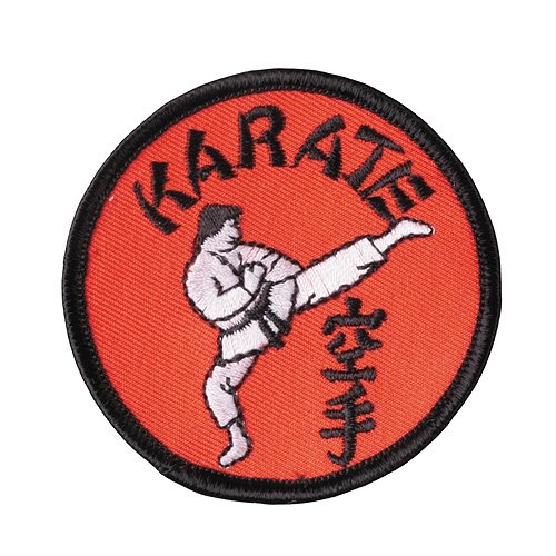 Abzeichen Karate Kick Stickabzeichen Aufnäher gestickt Patch von DEPICE