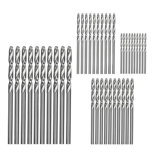 40/50-teiliges Titan-beschichtetes HSS-Schnellarbeitsstahl-Bohrer-Set Metallloch-Nutenbohrer-Säge-Tischler-Holzbearbeitungswerkzeuge(Silver 40PCS) von DEPYEE