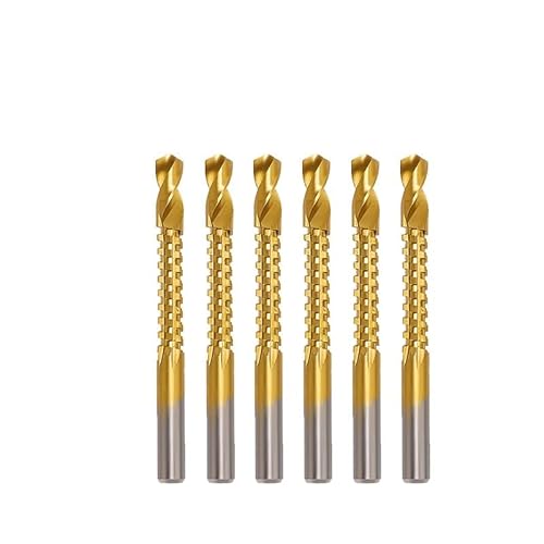 6-teiliges Kobalt-Bohrer-Set, Spiralschraube, metrisch, zusammengesetzt, Gewindebohrer, Gewindebohrer, Spiralbohrer-Set for Schneiden, Bohren, Polieren(6PCS 3mm) von DEPYEE