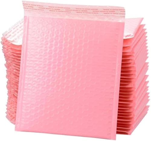 DERAYEE 24 Stück Rosa Luftpolsterumschläge Versandtaschen,11x15cm selbstklebende Gepolsterte Briefumschläge für Warensendung von DERAYEE