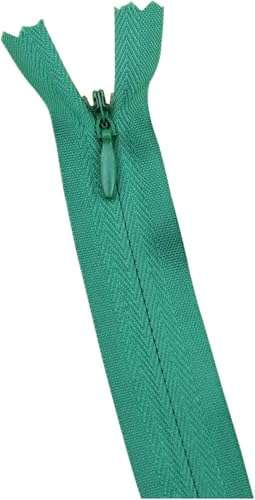 DETPWVWB 10 Stück mehrfarbiger unsichtbarer Reißverschluss zur Reparatur von Nylonschlaufenreißverschlüssen Wird for DIY-Nähprojekte und Handarbeit verwendet(Dark Green,18cm) von DETPWVWB