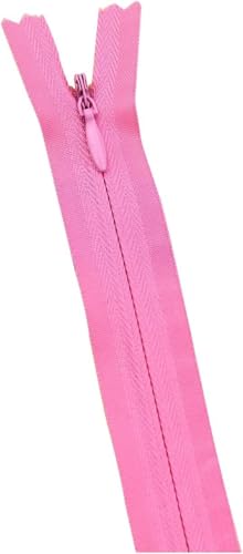 DETPWVWB 10 Stück mehrfarbiger unsichtbarer Reißverschluss zur Reparatur von Nylonschlaufenreißverschlüssen Wird for DIY-Nähprojekte und Handarbeit verwendet(Pink,18cm) von DETPWVWB