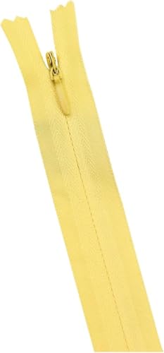 DETPWVWB 10 Stück mehrfarbiger unsichtbarer Reißverschluss zur Reparatur von Nylonschlaufenreißverschlüssen Wird for DIY-Nähprojekte und Handarbeit verwendet(Yellow,18cm) von DETPWVWB