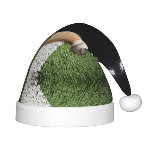 DEXNEL Baseball-Sportplatz-Weihnachtsmannmützen für Unisex, Teenager, Weihnachten, Neujahr, Weihnachten, Partyzubehör, Urlaubsgeschenke von DEXNEL