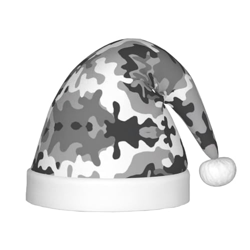 DEXNEL Digitale Camouflage-Weihnachtsmannmütze, Unisex, Teenager, Weihnachten, Neujahr, Weihnachten, Partyzubehör, Urlaubsgeschenke von DEXNEL