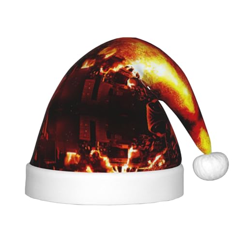 DEXNEL Volcano Weihnachtsmannmützen für Unisex, Teenager, Weihnachten, Neujahr, Weihnachten, Partyzubehör, Urlaubsgeschenke von DEXNEL