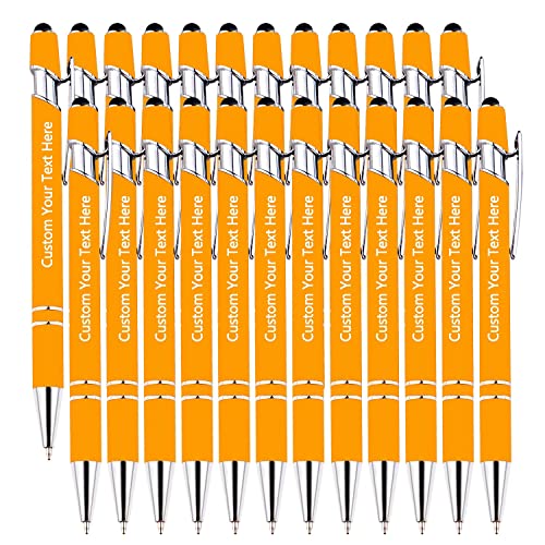 DEZUNTU Personalisierte Custom Pens Bulk 24 Pack, Customized Engraving Kugelschreiber mit Namensbotschaft, Office-Medium Point, schwarze Tinte von DEZUNTU