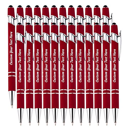 DEZUNTU Personalisierte Custom Pens Bulk 24 Pack, Customized Engraving Kugelschreiber mit Namensbotschaft, Office-Medium Point, schwarze Tinte von DEZUNTU