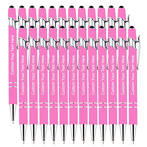 DEZUNTU Personalisierte Custom Pens Bulk 24 Pack, Customized Engraving Kugelschreiber mit Namensbotschaft, Office-Medium Point, schwarze Tinte von DEZUNTU