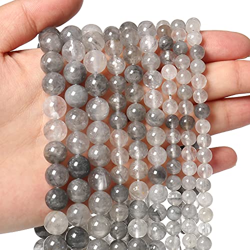 Natursteinperlen, 6 mm, Graustein, Kristallperlen, Energiekristall, Power-Edelstein für Schmuckherstellung, DIY-Armband, Halskette, 60 Stück Natursteinperlen, 6 mm, Graustein, Kristallperlen, Energiekristall, Power-Edelstein für Schmuckherstellung, DIY-Armband, Halskette, 60 Stück von DFJMASFKOL