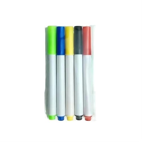 DFJOENVLDKHFE 5/8 Farben Kunstmalerei Marker Stifte Wasserbasierter löschbarer Whiteboard-Marker Zeichnen Schreiben Multicolor Marker Stifte Set Künstler(Set of 5 4pcs) von DFJOENVLDKHFE