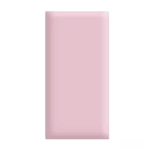 DGAMHF 3D-Anti-Kollisions-Wandpolsterung für Kinder, selbstklebende Wandaufkleber, 3 cm dick, PU-Leder, wasserdichte Wandmatte für Kinderzimmer, Hintergrunddekoration (Grau-Rosa, 30 x 30 cm) von DGAMHF