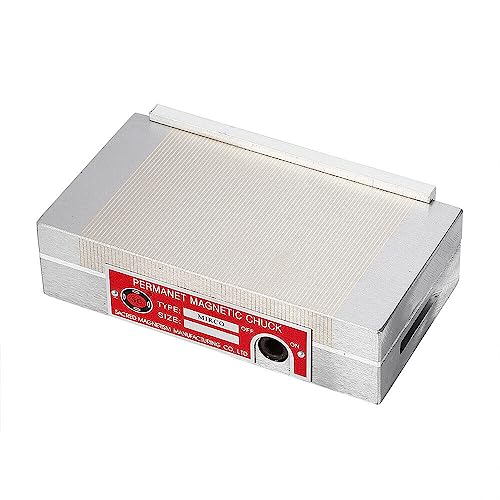 Magnetspannplatte Permanentmagnetisches Spannfutter, 100N-120N Magnetspannblock Magnetspanntisch 17.5 * 10 * 4.5cm Magnetfutter Spannplatte für Schleifmaschinen, Erodiermaschinen, Linienschneider von DGJMuu