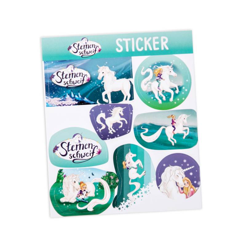 Einhorn Sternenschweif Stickerbogen mit 8 Stickern von DH Konzept GmbH