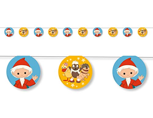 3,5m Wimpelkette * SANDMÄNNCHEN * als Deko für Kinderparty und Kindergeburtstag | Sandmann Deckendeko Girlanden Banner Party Set von DH-Konzept