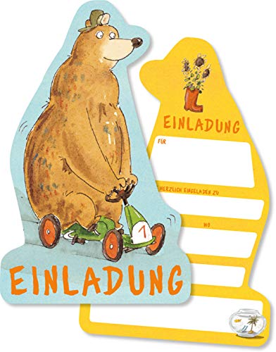 DH-Konzept 8 Einladungskarten * DR. BRUMM * für Kinderparty und Kindergeburtstag | Kinder Einladung Invites Party Set von DH-Konzept