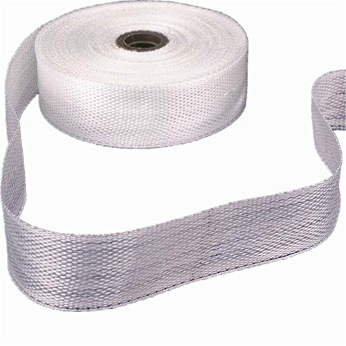 1 Rolle weißes Fiberglas-Tuch-Klebeband, hochfestes Glasfaserband, hitzebeständig, 5 cm x 21 m von DH-Link