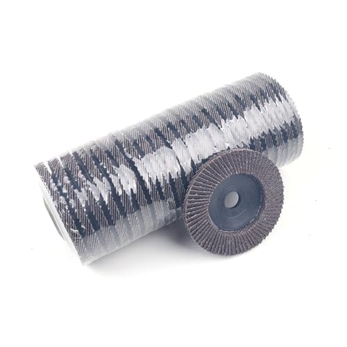 20 Stück 4" x 5/8" Aluminiumoxid-Fächerscheiben Schleifscheibe for Winkelschleifen Schweißschleifen(120#) von DHAEY