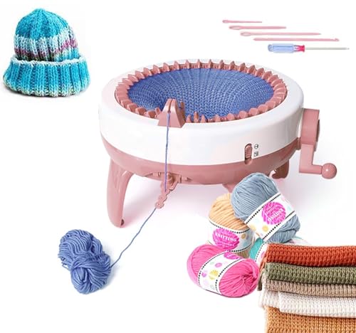 DHZRJUL Strickmaschine 40 Nadeln, Board Rotating Double Weving Machine Kit für Dults oder Kinder Schal Hut Socke, Webstuhl Runde Strickmaschinen mit Reihenzähler, j40 von DHZRJUL