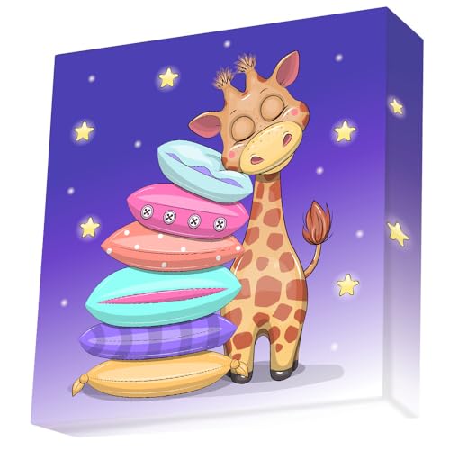 DIAMOND DOTZ BOX 2592837 Original 5D Diamond Painting Box Set, Gute Nacht Giraffe, DIY Diamant-Malerei-Kit mit Motivbox und Glitzersteinen für Kinder ab 6 Jahren, Beginner von DIAMOND DOTZ