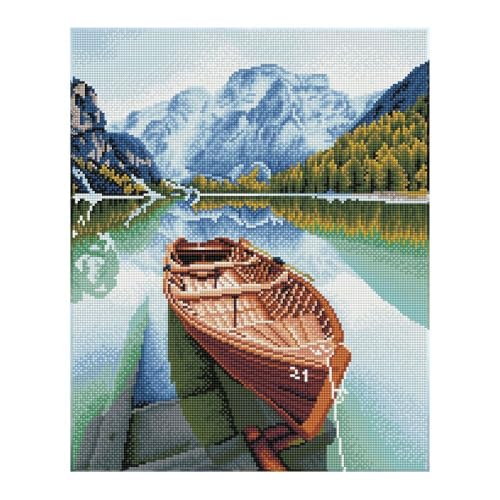 Diamond Dotz DD9-056 Fjord Travel, ca. 51,5 x 41,5 cm groß, Diamond Painting, Malen mit Diamanten, funkelndes Bild zum Selbstgestalten, für Kinder und Erwachsene von DIAMOND DOTZ