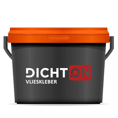 Vlieskleber Gewebekleber 10kg - Tapetenkleister, Kleber für Vliestapeten, Vinyl, Textiltapeten - lösemittelfrei, hoch ergiebig, trocknet matt und fleckenfrei, Tapeten Fertigkleister © DICHTON D.89W von DICHTON