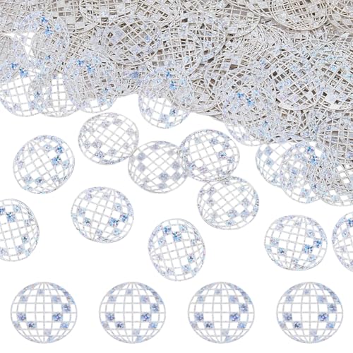 DICOSMETIC 200 Stück Disco Tischkonfetti Disco Thema Party Konfetti Glitzer Disco Ball Tischkonfetti Weißrauch Disco Ball Konfetti Für Disco Party Dekorationen 34.5x0.3mm von DICOSMETIC