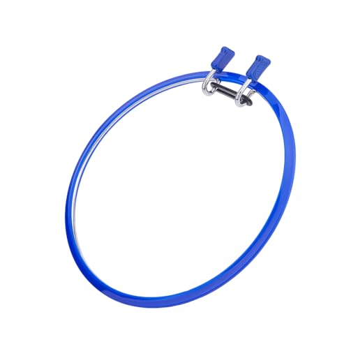 DICOSMETIC 7.87"/20cm Blau Rund Stickrahmen Ringe Embroidery Hoop Kreis Kreuzstich Hoop Ringe Kunststoff Spann Stickrahmen für DIY Kunst Handwerk Handliche Nähen von DICOSMETIC