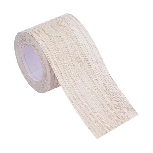 DICOSMETIC Beige Holzreparaturband PVC Selbstklebende Regalabdeckung Rolle 1.89inch x 32ft Schäl Und Klebeband Für Kommodenschublade Schrankböden Türen Fenster von DICOSMETIC