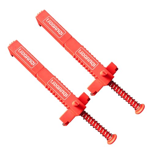 DIDILLX 2 x Ziegelschnur-Clips, 15 - 18 cm, Klemmen, Ziegelschnur zum Positionieren von Maurern, Abziehern, Schnurspannern von DIDILLX