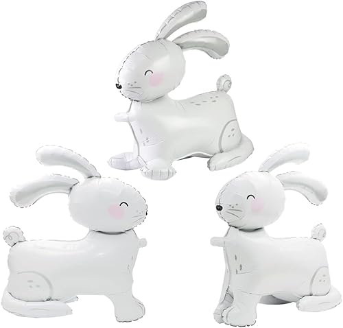 3 PCS Ballon Osterhase,Helium Hasen Ballon,Ballon Kaninchen,Folienballon Hase,Hase Ballon,Hasen Ballon,Passend Für Osterdeko, Osterparty, Kindergeburtstag/D von DIELIANHUA