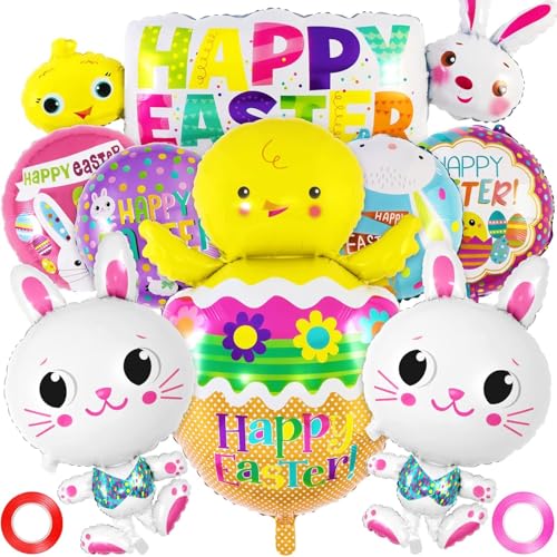 8 PCS Ballon Osterhase,Helium Hasen Ballon,Ballon Kaninchen,Folienballon Hase,Hase Ballon,Hasen Ballon,Passend Für Osterdeko, Osterparty, Kindergeburtstag/E von DIELIANHUA