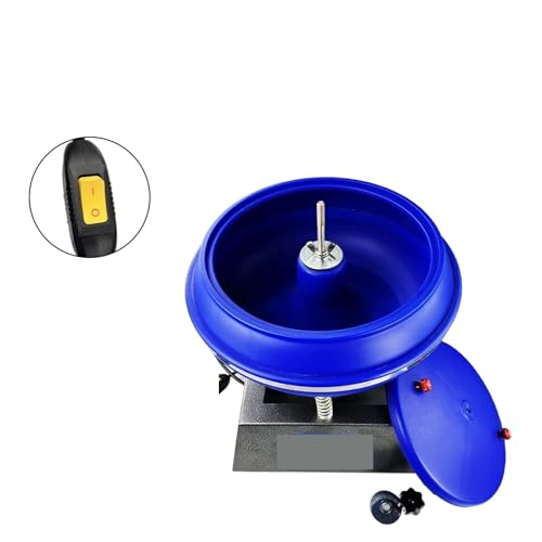 Poliermaschine für Edelsteine, 12-Zoll-Vibrationspoliermaschine for Reinin von Oberflächenflecken Taumelschleifmaschine for DIY-Schmuck for Entfernen von Verunreinigunn von DIGNIFE