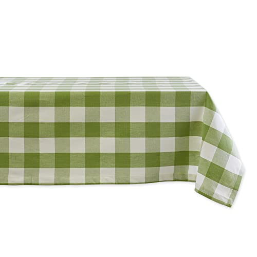 DII Buffalo Check Collection Klassische Tischplatte, Baumwolle, antik-grün, Tablecloth, 60x120 von DII