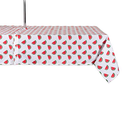 DII Watermelon Outdoor Tabletop Collection Schmutzabweisend und wasserdicht, Polyester, Wassermelone, 60 x 84 in w/Zipper von DII