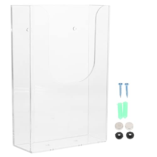 DIKACA 1 PC Büro Datei Lagerung Rack Dokument Box Wand-montiert Datei Halter (transparente Farbe) von DIKACA