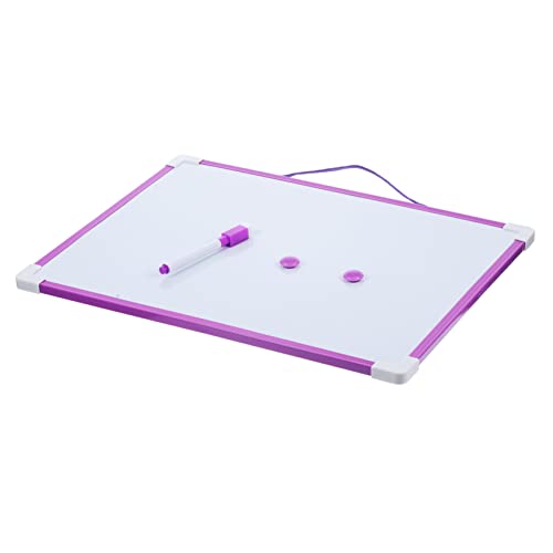 DIKACA 1 Satz Hängetafel Weißes Papier Trockene Radiergummis Ultimative Whiteboard-kalender, Trocken Abwischbar Trockener Radiergummi Freistehend Wand-whiteboard Pastell Liste Violett Pvc von DIKACA