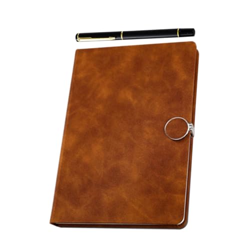 DIKACA 1 Satz Notebooktasche Benutzerdefinierte Armbänder Stift Dickes Skizzenbuch Rungs -button Notebook Einlagige Armbänder Leeres Notizbuch Tragbarer Notizblock Ratsche Papier Coffee von DIKACA