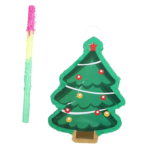 DIKACA 1 Satz Weihnachtspinata für Kinder Weihnachtsbaum Pinata Weihnachts-Piñata-Füller Weihnachts-Süßigkeiten-Pinata weihnachtsdeko weihnachts party Party-Piñata Pinata aus Papier von DIKACA