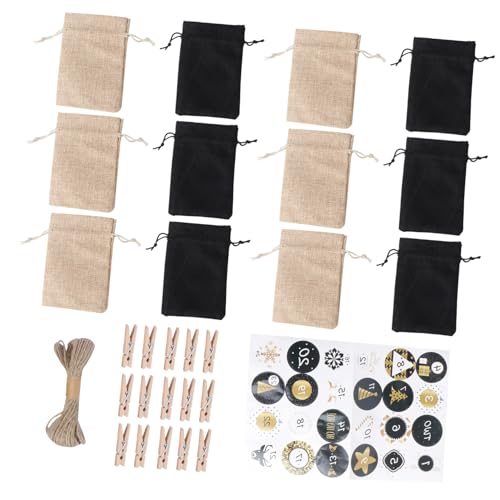 DIKACA 1 Satz Weihnachtstüten mit Süßigkeiten Weihnachtsgeschenktüte Girlande Weihnachtsverpackungsbeutel Weihnachtstasche Weihnachtsgeschenkverpackungen Weihnachts-Countdown-Paket Holz DIKACA 1 Satz Weihnachtstüten mit Süßigkeiten Weihnachtsgeschenktüte Girlande Weihnachtsverpackungsbeutel Weihnachtstasche Weihnachtsgeschenkverpackungen Weihnachts-Countdown-Paket Holz von DIKACA