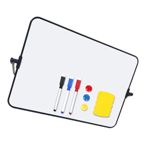 DIKACA 1 Satz infotafel doodle board Rack-Whiteboard zeichenplatte zeichenpad kleine Tafel Bretter löschbar Büro weißes Papier Tafel löschen Whiteboard mit Ständer weiße Tafel Plastik von DIKACA